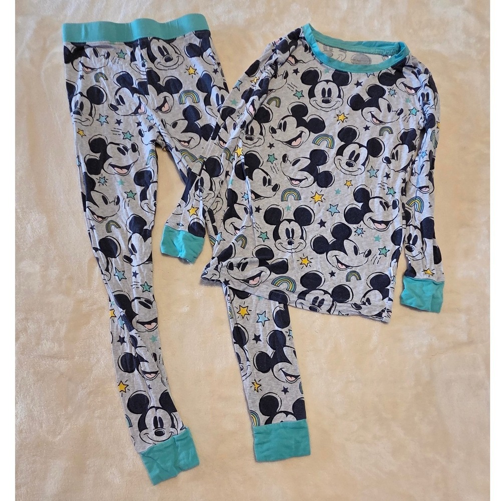 Little Sleepies Disney Mickey Forever 4T Toddler Bamboo Pajama Set Unisex